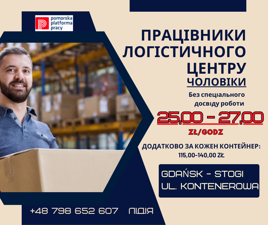 ЧОЛОВІКИ НА РОЗГРУЖЕННЯ КОНТЕЙНЕРІВ
