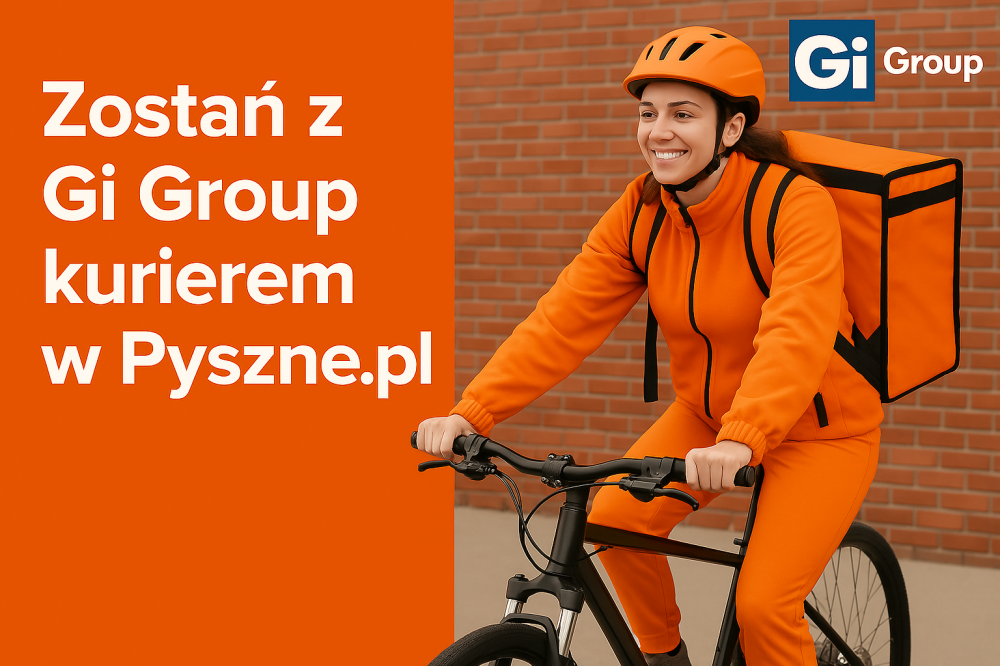 Приєднуйся до команди кур’єрів pyszne.pl від Gi Group!Ти обираєш,коли працювати!