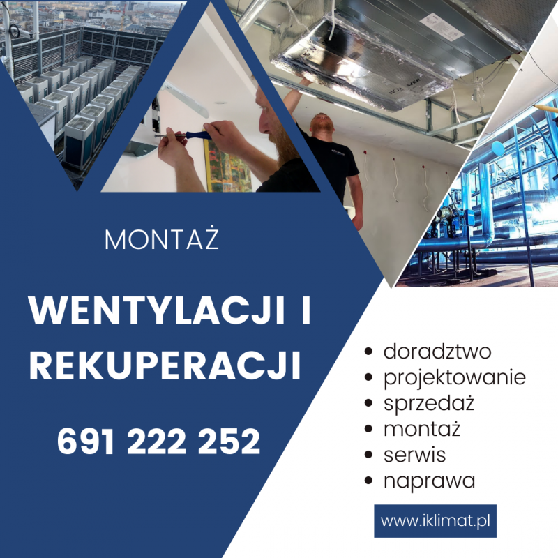 Монтаж вентиляції, рекуперації, кондиціонерів і теплових насосів